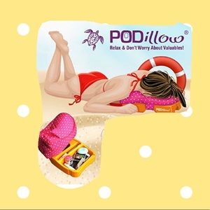 Pod pillow sun pillow with compartments
